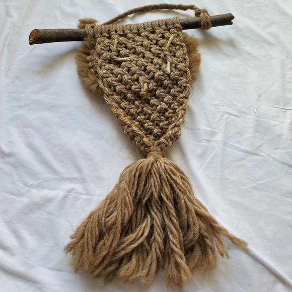 Macramé Owl wall hanging - Picture 4 of 4